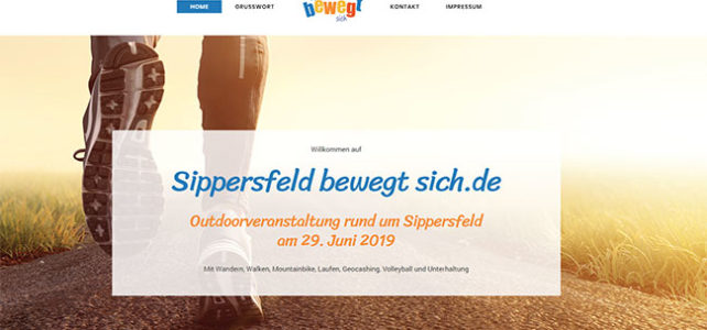 Homepage Sippersfeld bewegt sich